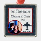 Gepersonaliseerde Custom Ornament Airplane Flight  (Voorkant)