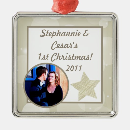 Gepersonaliseerde Custom Ornament Christmas Stars (Voorkant)