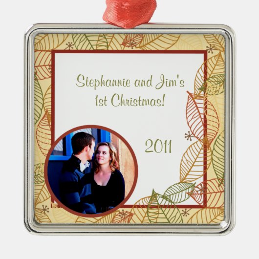Gepersonaliseerde Custom Ornament Fall Leaves (Voorkant)