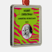Gepersonaliseerde Custom Ornament Hot Pink Limoen  (Rechts)