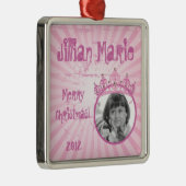 Gepersonaliseerde Custom Ornament Roze Princess Cr (Rechts)