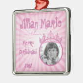 Gepersonaliseerde Custom Ornament Roze Princess Cr (Links)