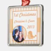 Gepersonaliseerde Custom Ornament Tortelduifjes Pe (Links)