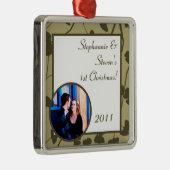 Gepersonaliseerde Custom Ornament Witte Ginkgo bla (Rechts)