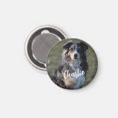 Gepersonaliseerde Custom Pet Dog Foto Magneet (Voorkant / Achterkant)
