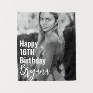 Gepersonaliseerde Custom Photo Afbeelding Party Ac Wandkleed