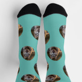 Gepersonaliseerde Custom Photo Blob - Husky Dog Fa Sokken (Top)