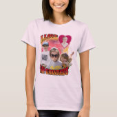 Gepersonaliseerde Custom Photo Bootleg Ik hou van T-shirt (Voorkant)