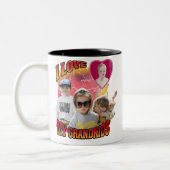Gepersonaliseerde Custom Photo Bootleg Ik hou van  Tweekleurige Koffiemok (Links)