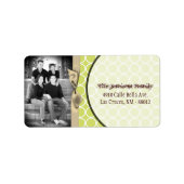 Gepersonaliseerde Custom Photo Circle Mailing Labe Etiket (Voorkant)