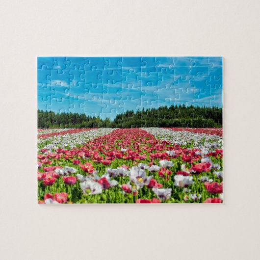 Gepersonaliseerde Custom Photo Collage Modern Legpuzzel (Horizontaal)