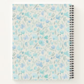 Gepersonaliseerde Custom Photo Sisters Blauwe Bloe Notitieboek (Achterkant)