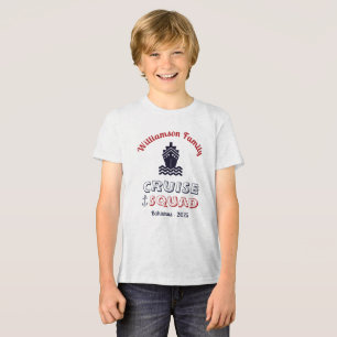 Gepersonaliseerde Custom Squad Familienaam Tri-Blend Shirt