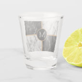 Gepersonaliseerde Custom Uw Letter Shot Glas Marme (Achterkant)