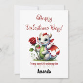 Gepersonaliseerde Custom Valentijnsdag kleindochte Feestdagenkaart (Voorkant)