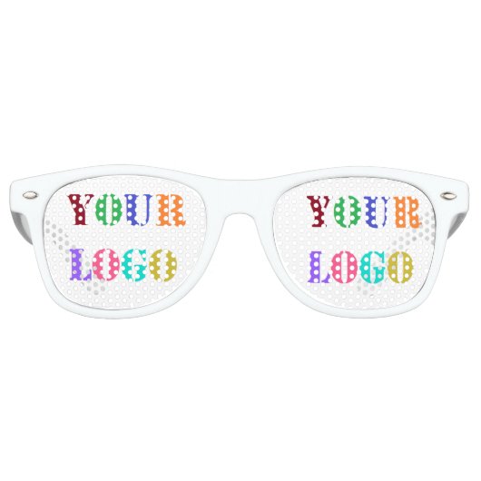 Gepersonaliseerde Custom Your Logo Party Zonnebril (Voorkant)