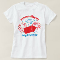 GEPERSONALISEERDE Cute julth Fireworks T-Shirt