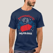 GEPERSONALISEERDE Cute julth Fireworks T-Shirt (Voorkant)