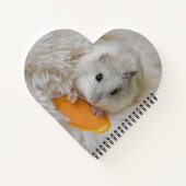 Gepersonaliseerde Cute White dwarf Hamster Pet  Notitieboek (Achterkant)