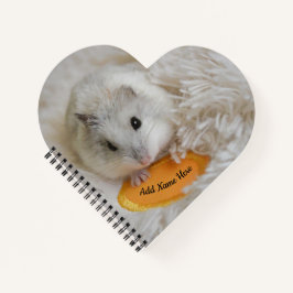 Gepersonaliseerde Cute White dwarf Hamster Pet  Notitieboek
