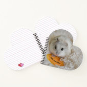 Gepersonaliseerde Cute White dwarf Hamster Pet  Notitieboek (Binnen)