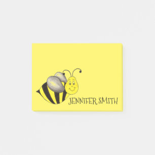 Gepersonaliseerde Cute Yellow bee Bumblebee Post i Post-it® Notes