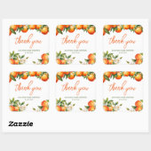 Gepersonaliseerde cutie dank u vierkante sticker (Vel)