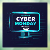 Gepersonaliseerde Cyber Monday Uitverkoop Banner Z Raamsticker (Vel 3)