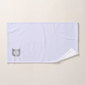 Gepersonaliseerde D-Initiaal Silver Monogram Jouw  Bad Handdoek (Handdoek)