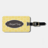 Gepersonaliseerde D Ring Snaffle Horse Bit Geel Bagagelabel (Voorkant horizontaal)