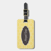 Gepersonaliseerde D Ring Snaffle Horse Bit Geel Bagagelabel (Voorkant verticaal)