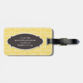 Gepersonaliseerde D Ring Snaffle Horse Bit Geel Bagagelabel (Achterkant horizontaal)