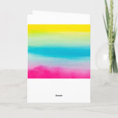 Gepersonaliseerde Dabbing Eenhoorn Meisje Gelukkig Kaart (Achterkant)