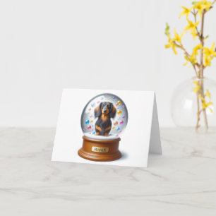 Gepersonaliseerde Dachshund Kaart