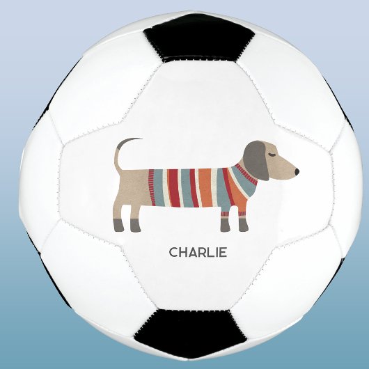 Gepersonaliseerde Dachshund Wiener Dog Voetbal
