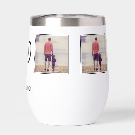 Gepersonaliseerde Dad 4 foto's Beste vader ooit Mo (Achterkant)