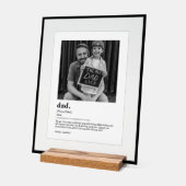 Gepersonaliseerde Dad Definition Print met Foto Gi Acryl Bord (Hoek)