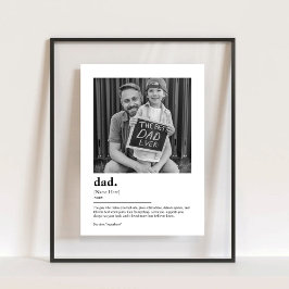 Gepersonaliseerde Dad Definition Print met Foto Gi Acryl Bord