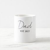 Gepersonaliseerde Dad EST. 20XX Coffee Mok – Custo (Center)