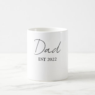 Gepersonaliseerde Dad EST. 20XX Coffee Mok – Custo