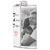 Gepersonaliseerde Dad Flask Foto | Vaderdag Gift Heupfles (Links)
