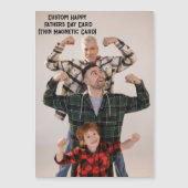 Gepersonaliseerde Dad Foto Vaderdag Kaart Magnetis Magnetische Uitnodiging (Voorkant)