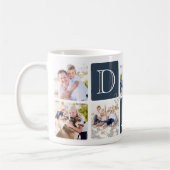 Gepersonaliseerde Dad Love 7 Fotocollage Koffiemok (Links)