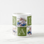 Gepersonaliseerde Dad Love 7 Fotocollage Koffiemok (Center)