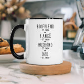 Gepersonaliseerde Dad Mijlpalen Gift Mok