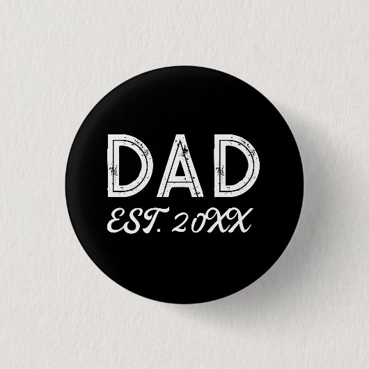 Gepersonaliseerde Dad Vaderdag Ronde Button 3,2 Cm (Voorkant)