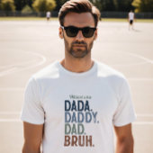Gepersonaliseerde Dada van Vader tot Bruh Evolutio T-shirt