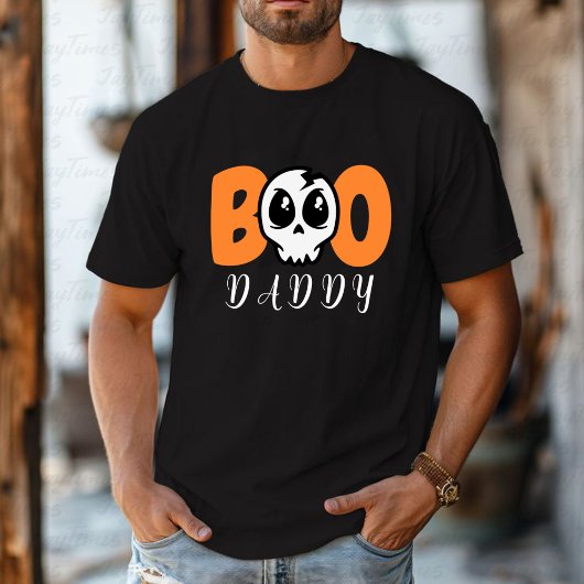 Gepersonaliseerde Daddy Boo Schattigee Schedel Hal T-shirt