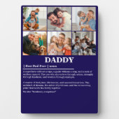 Gepersonaliseerde Daddy Definition 6 Fotocollage Fotoplaat (voorkant)