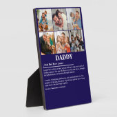 Gepersonaliseerde Daddy Definition 6 Fotocollage Fotoplaat (Zijkant)